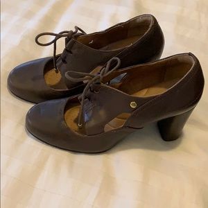 Clark’s indigo Brown heels